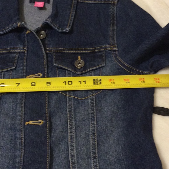 PLACE 🌼 DENIM JEAN JACKET Girls SIZE 10-12 Excellent Condition - Picture 6 of 10